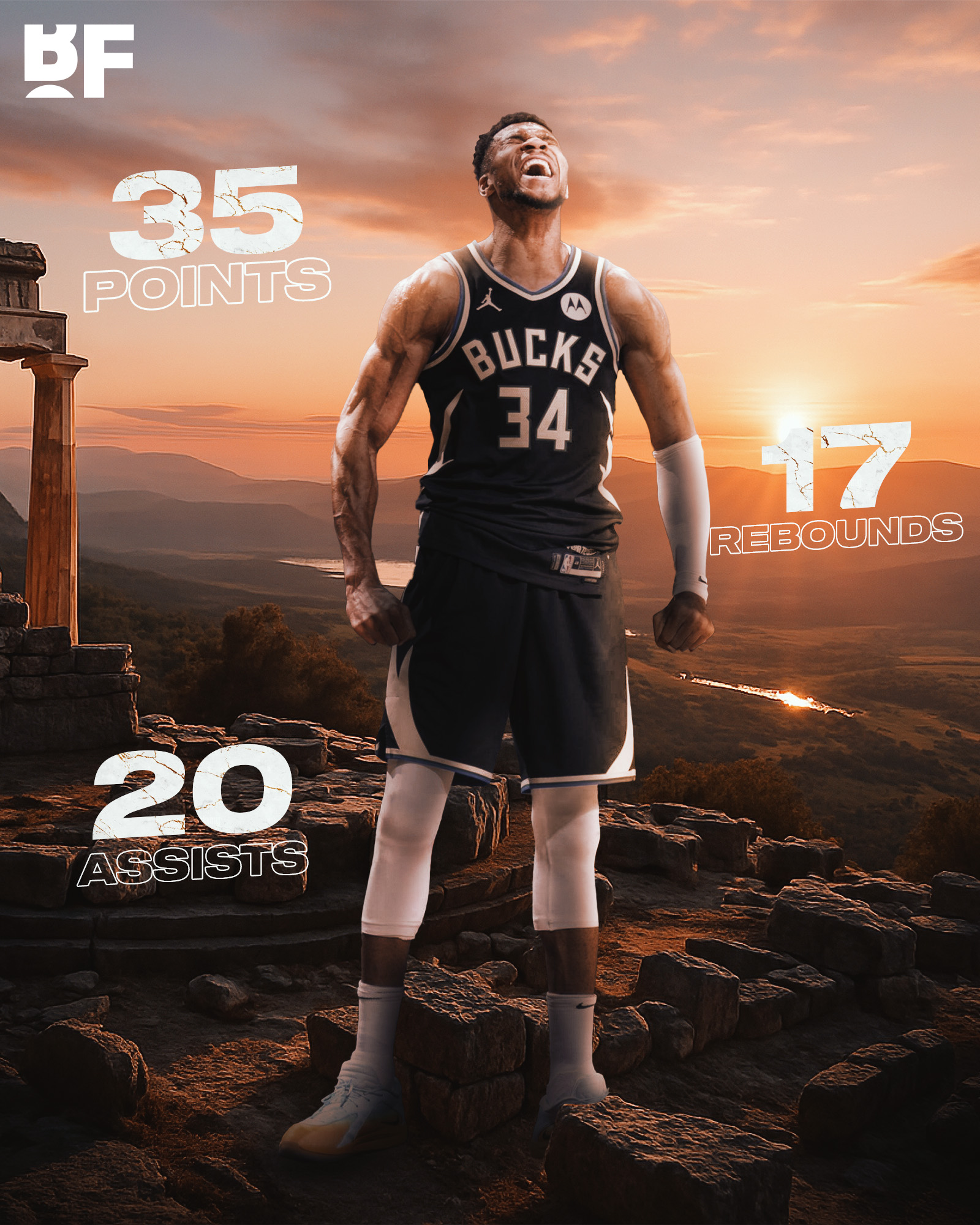 关于“字母哥”超神表现！雄鹿力克老鹰的信息